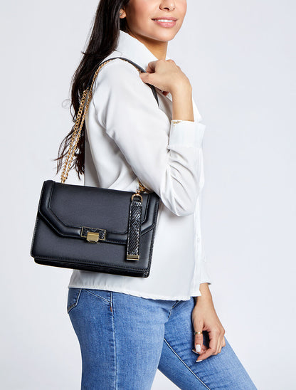 Sac besace Yolanda - Noir - 4