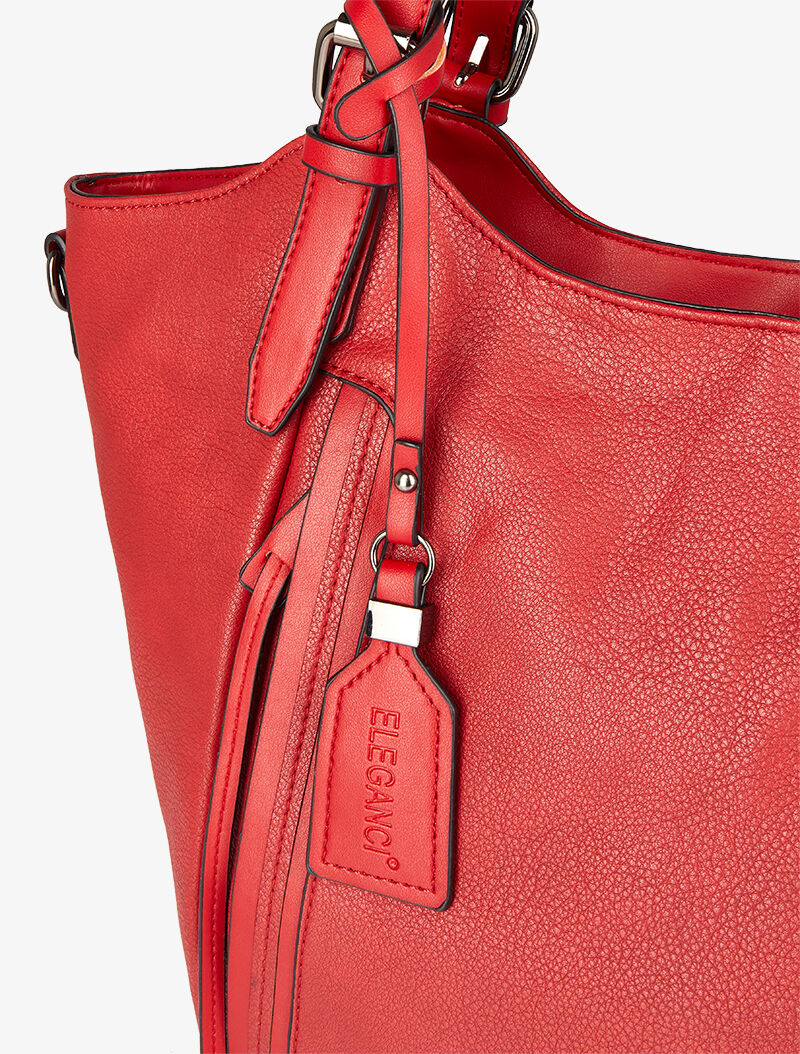 Sac cabas Monica - Rouge - 4