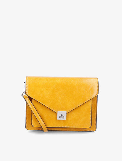 Sac besace Armelle - Jaune moutarde - 5