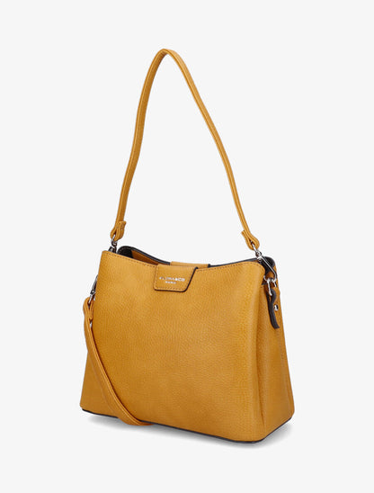 Sac besace Lucile - Jaune moutarde - 2