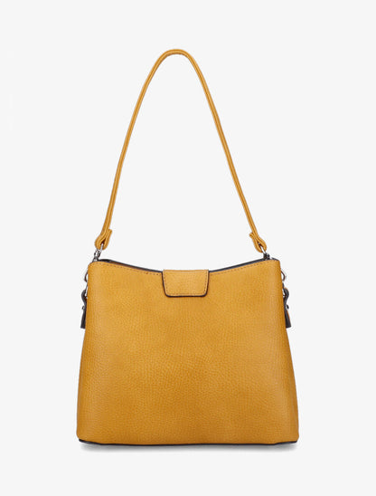 Sac besace Lucile - Jaune moutarde - 3