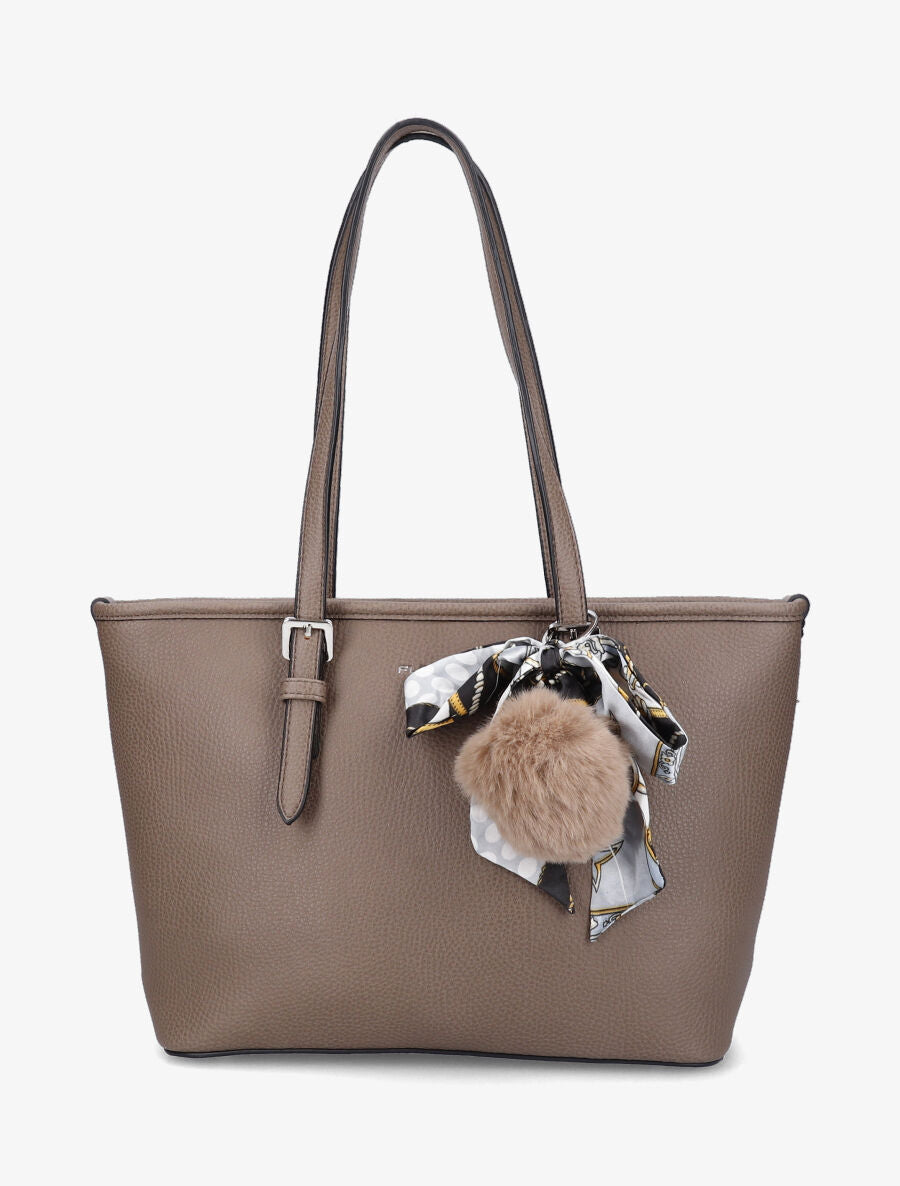 Sac cabas Justine - Taupe - 1