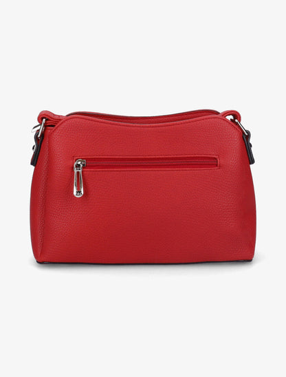 Sac besace Andréa - Rouge - 3
