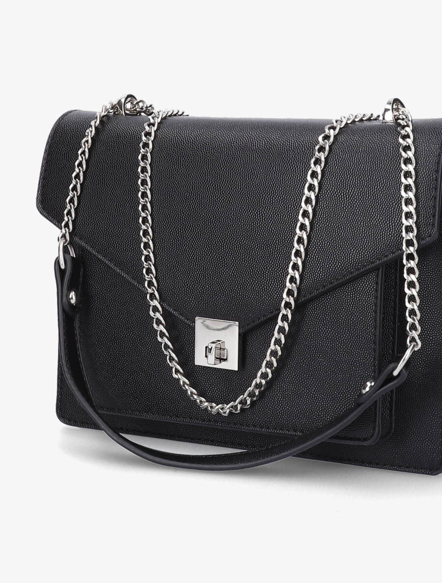 Sac besace Carine - Noir - 4
