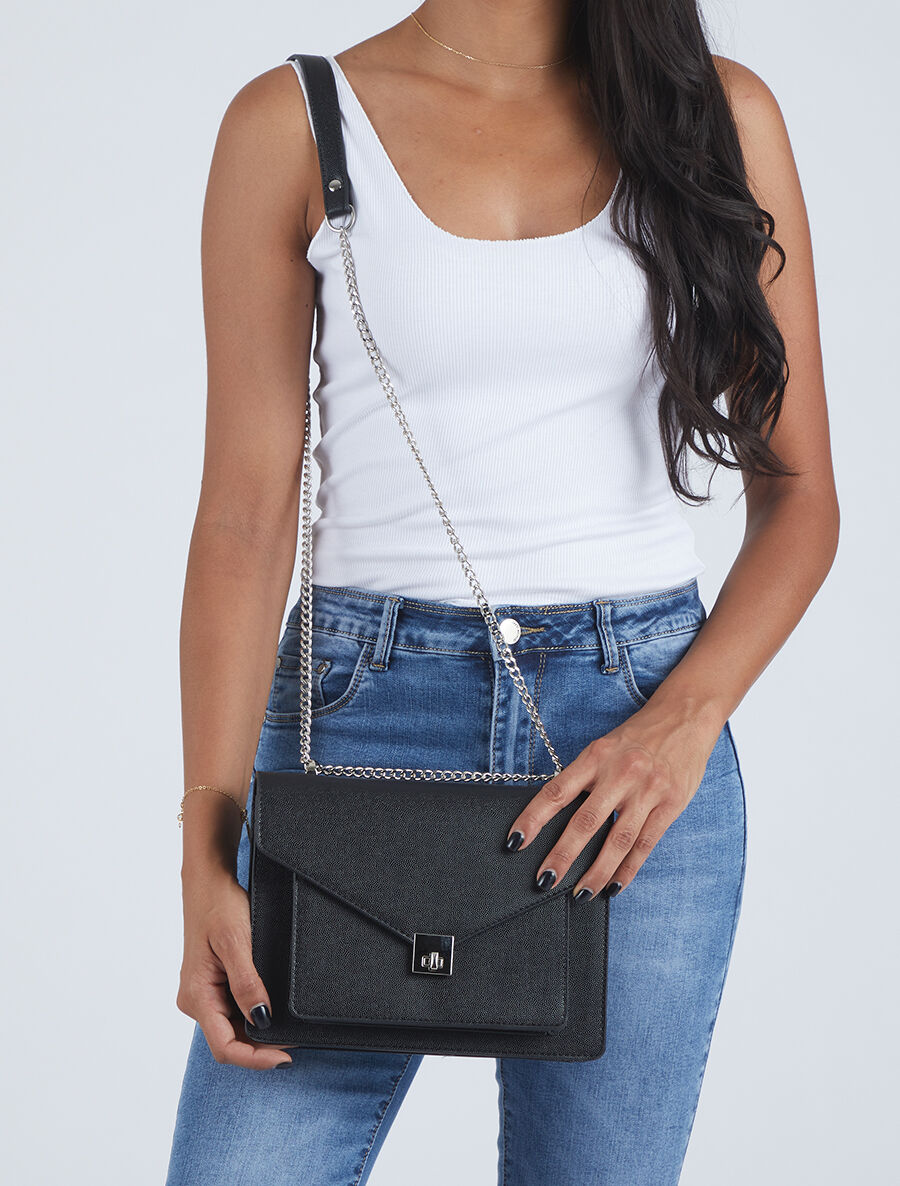 Sac besace Carine - Noir - 5