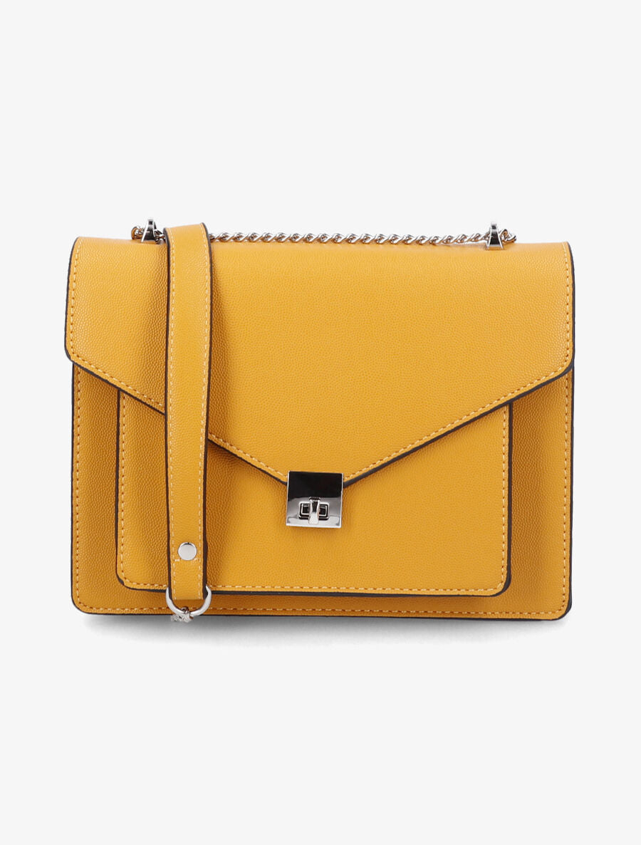 Sac besace Carine - Jaune moutarde - 1