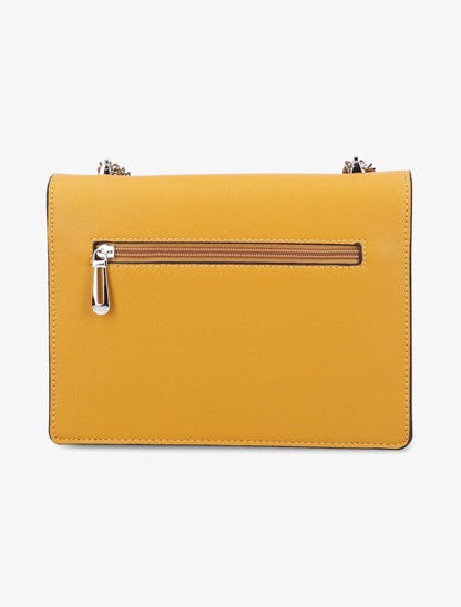 Sac besace Carine - Jaune moutarde - 3
