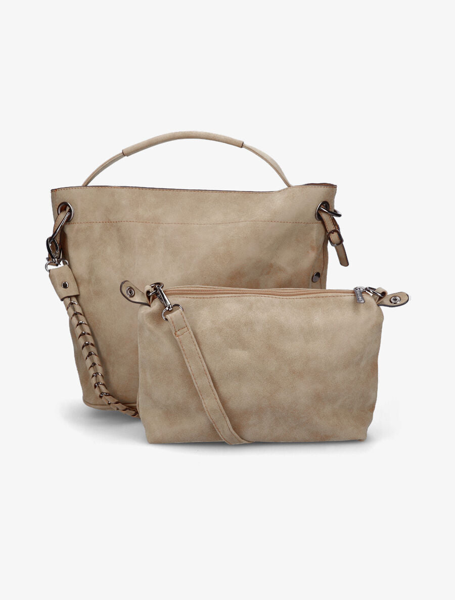 Sac cabas Elena - Beige - 2