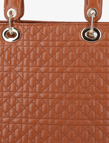 Sac cabas Mathilde - Camel - 4