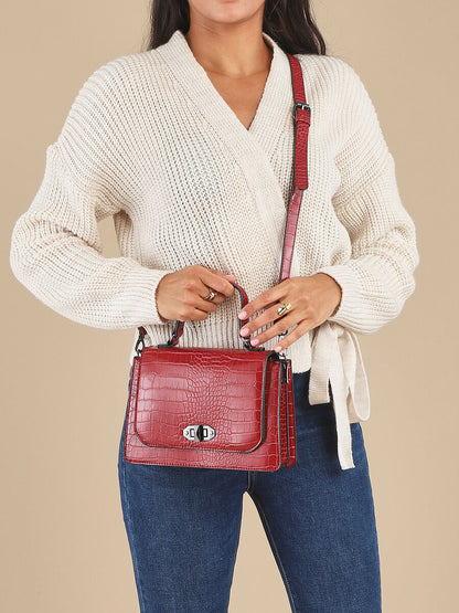Sac besace Jana - Rouge - 7