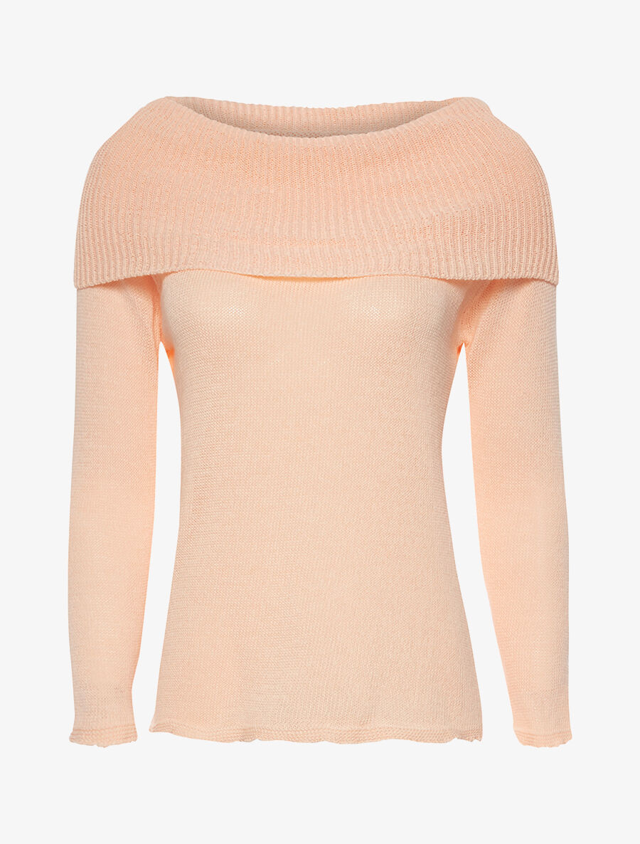 Pull basic col châle - noir - 3