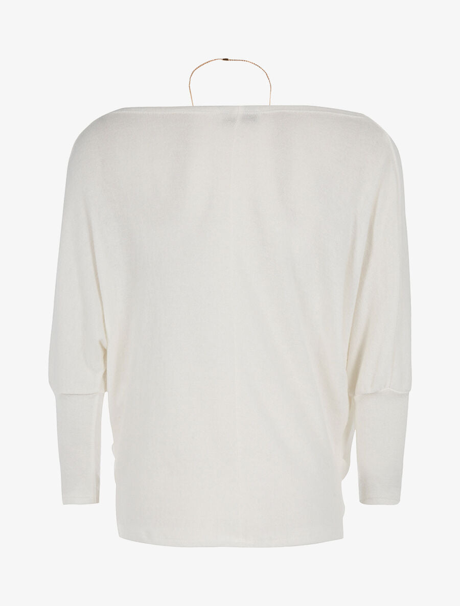 Pull doux chauve-souris - blanc - 2