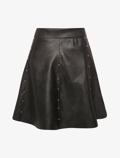 Jupe évasée à billes - noir - 1