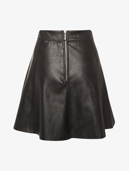 Jupe évasée à billes - noir - 2