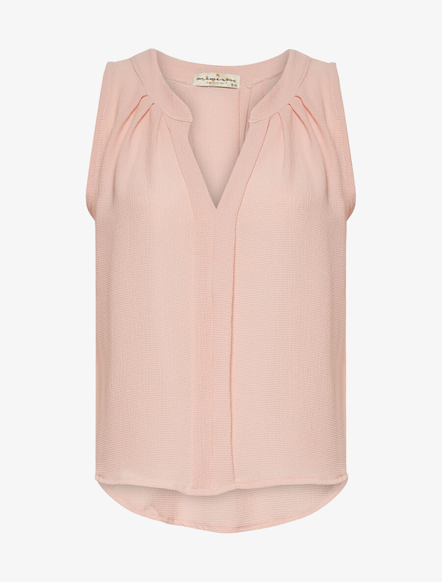 Débardeur ample en mousseline - rose - 3