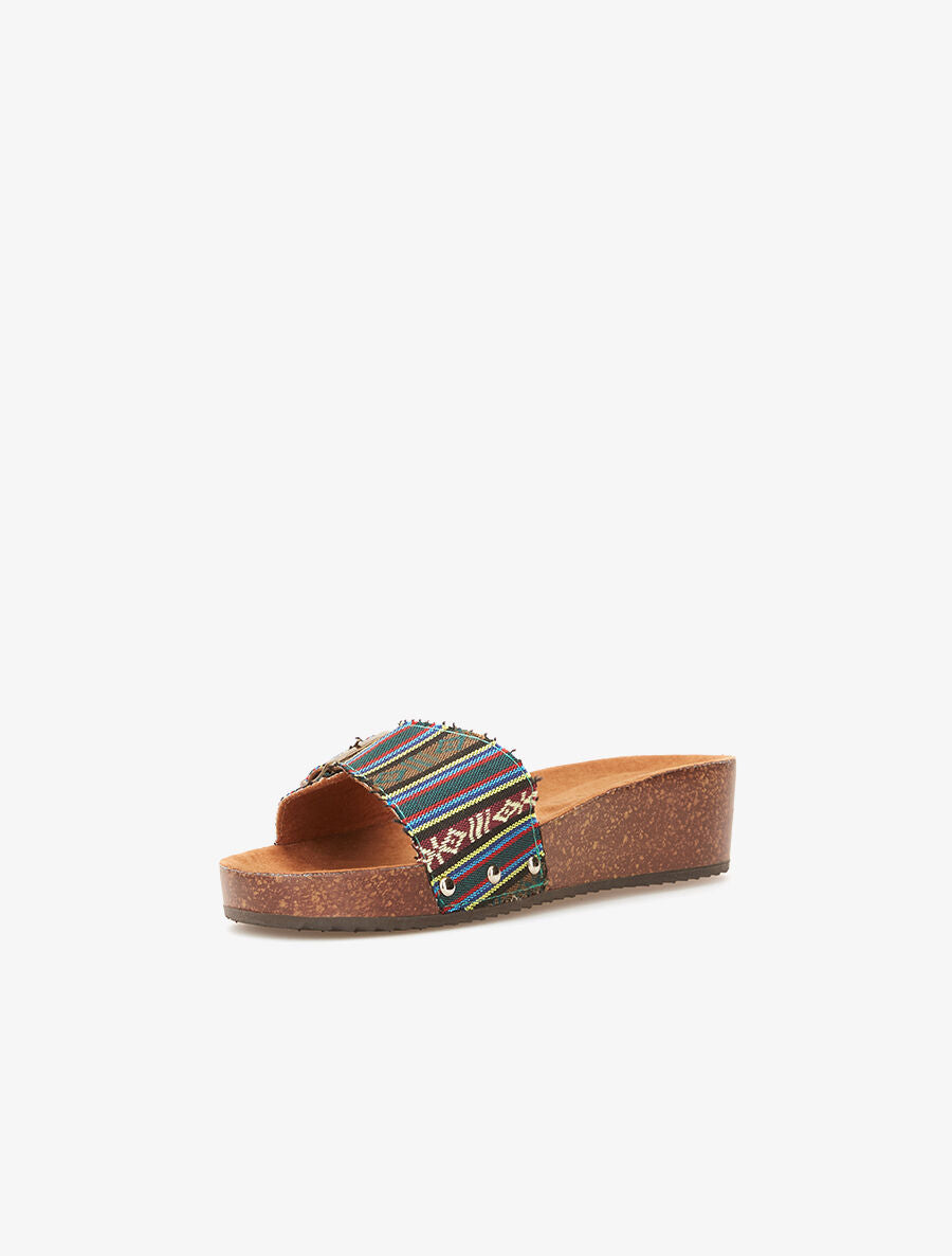Mules colorées - Vert - 3