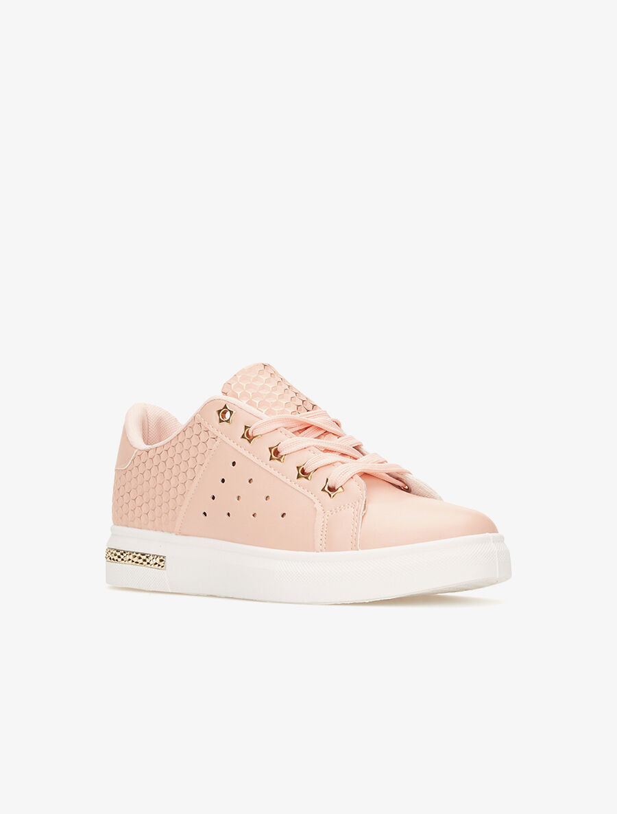 Sneakers effet 3D - Rose - 2
