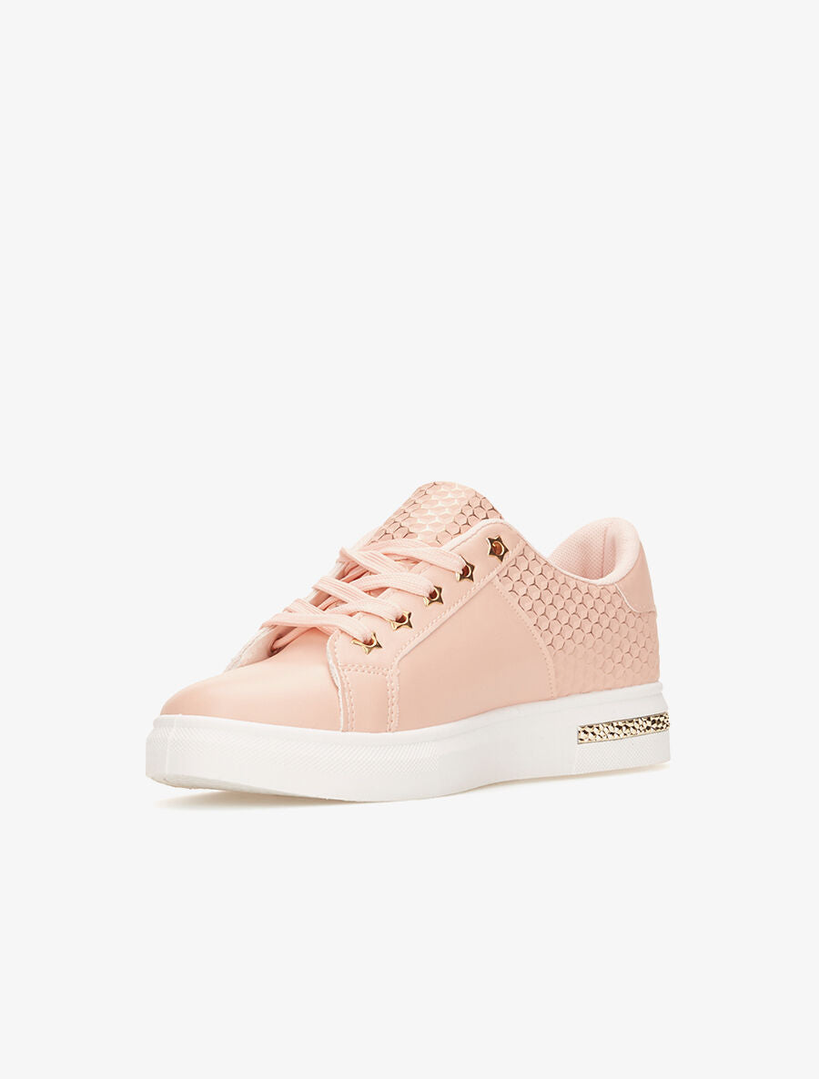 Sneakers effet 3D - Rose - 3