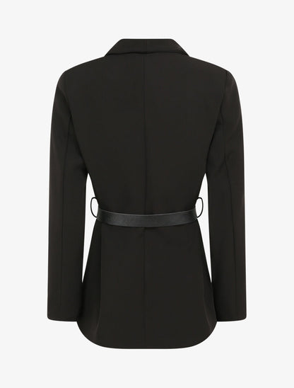 Blazer droit uni - Noir - 2