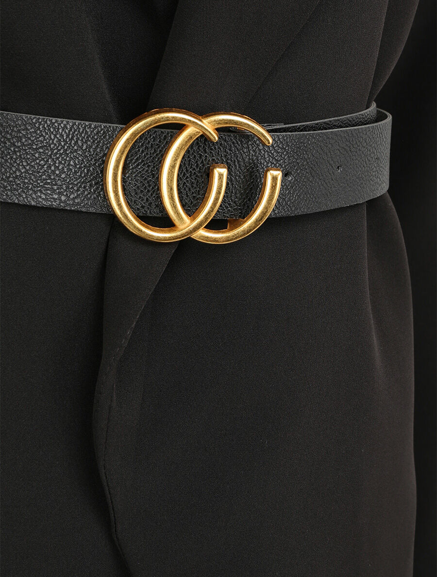 Blazer droit uni - Noir - 3