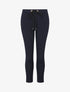 Pantalon jogger slim 7/8 taille haute - Marine - 1
