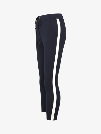 Pantalon jogger slim 7/8 taille haute - Marine - 3