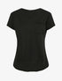 T-shirt droit uni manches courtes - Noir - 1