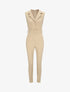 Combinaison carotte uni sans manches - Beige - 4