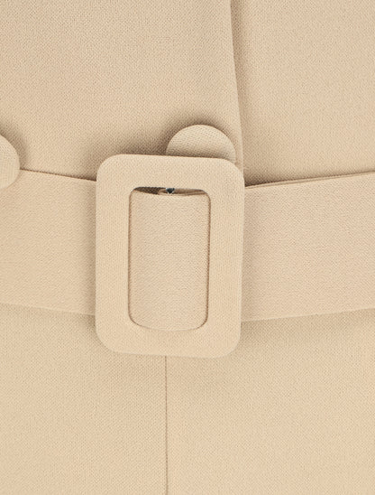 Combinaison carotte uni sans manches - Beige - 3