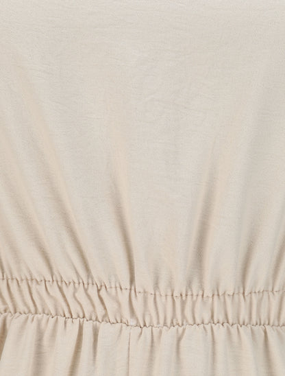 Combinaison fluide unie - Beige - 3
