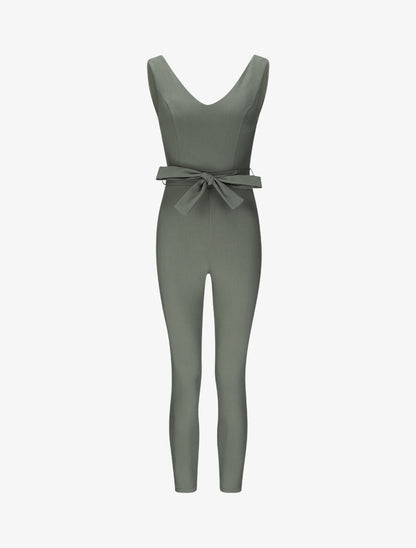 Combinaison stretch coupe slim - Kaki - 4