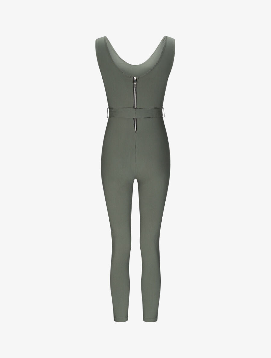 Combinaison stretch coupe slim - Kaki - 2