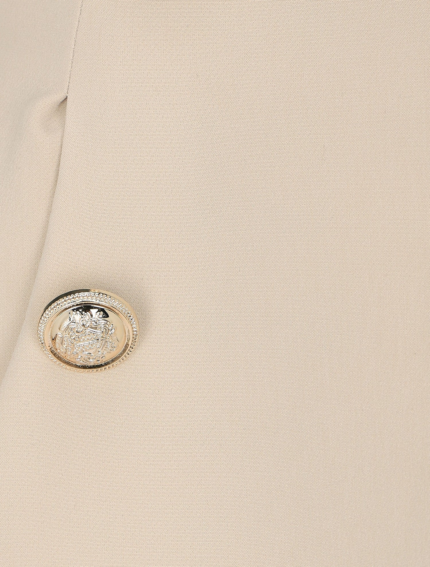 Pantalon slim à boutons stylisés - Beige - 3