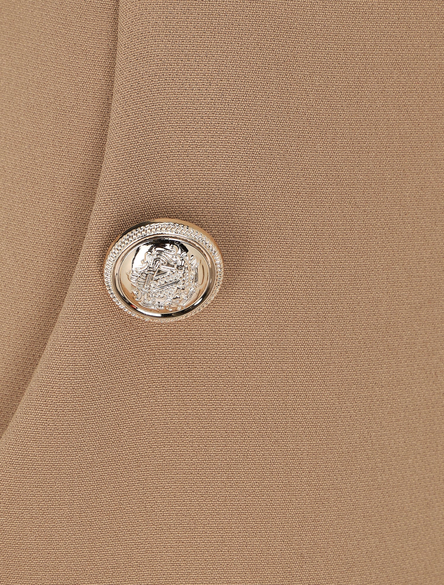 Pantalon slim à boutons stylisés - Camel - 3