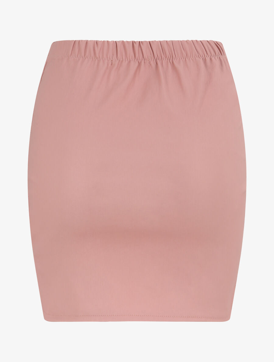 Jupe en simili à lacets - Rose - 2