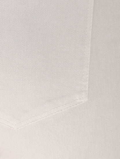 Pantalon 7/8 ample à taille haute - Beige - 3
