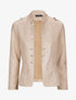 Veste officier cintrée en suédine - Beige - 1