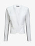 Blazer uni droit - Blanc - 4