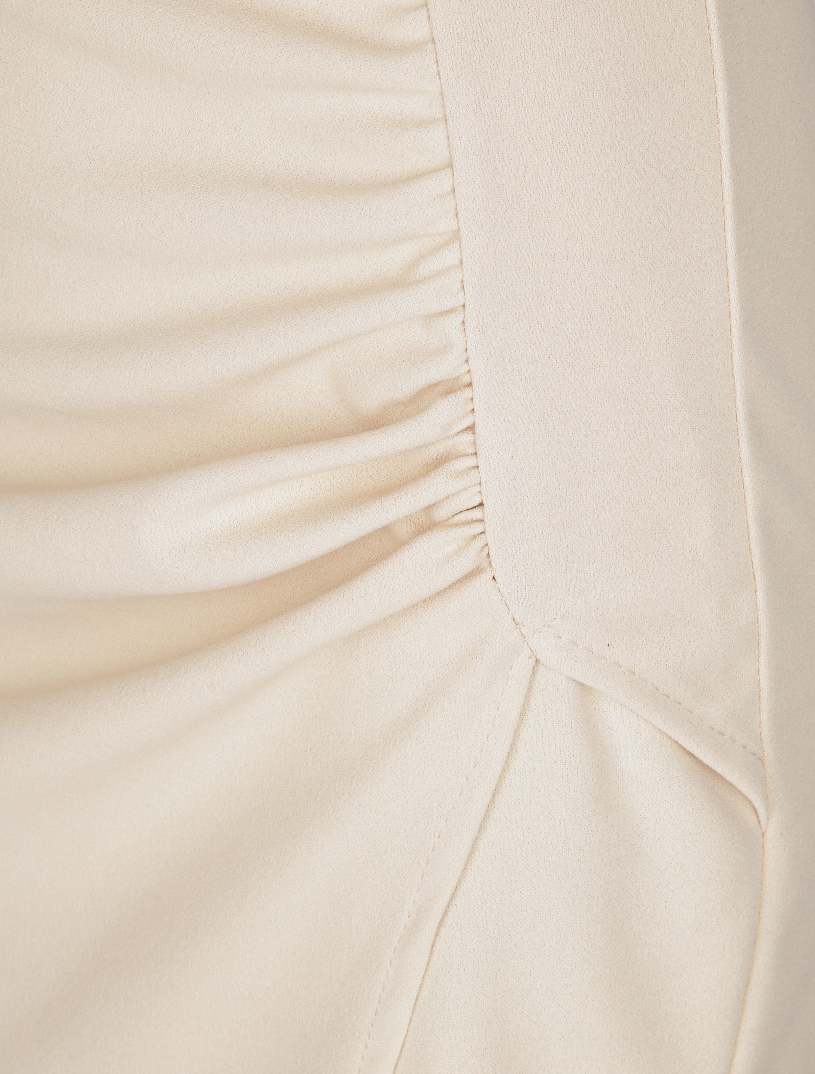 Robe asymétrique à fines bretelles - Beige - 3