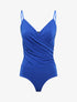 Body ajusté cache-coeur à fines bretelles - Bleu électrique - 1