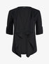 Veste fluide à pans asymétriques - Noir - 3