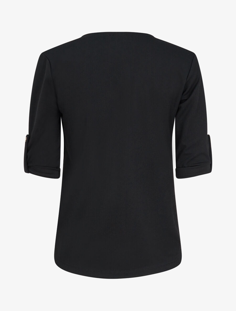 Veste fluide à pans asymétriques - Noir - 2