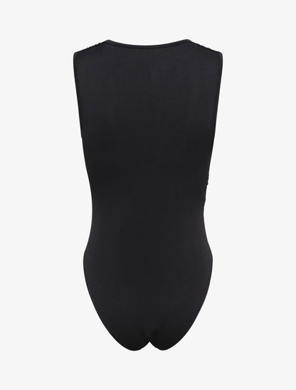 Body ajusté et drapé - Noir - 2
