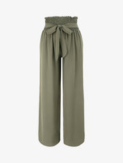 Pantalon ample à taille élastiquée - Kaki - 1