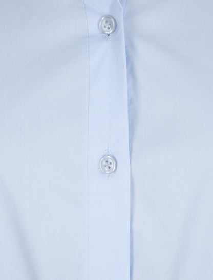 Tunique style chemise unie - Bleu ciel - 3