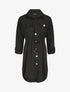 Robe chemise à boutons stylisés - Noir - 1