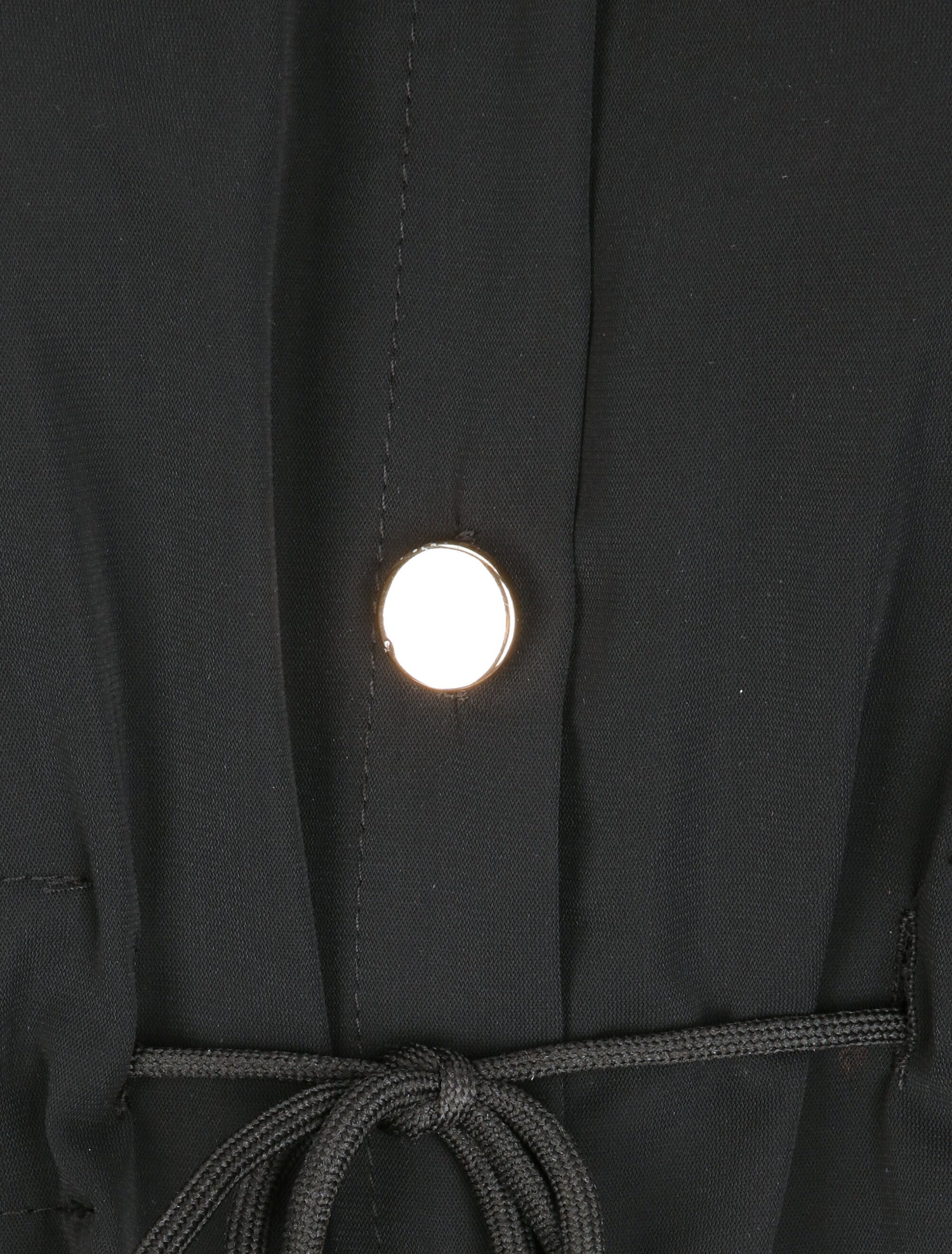 Robe chemise à boutons stylisés - Noir - 3