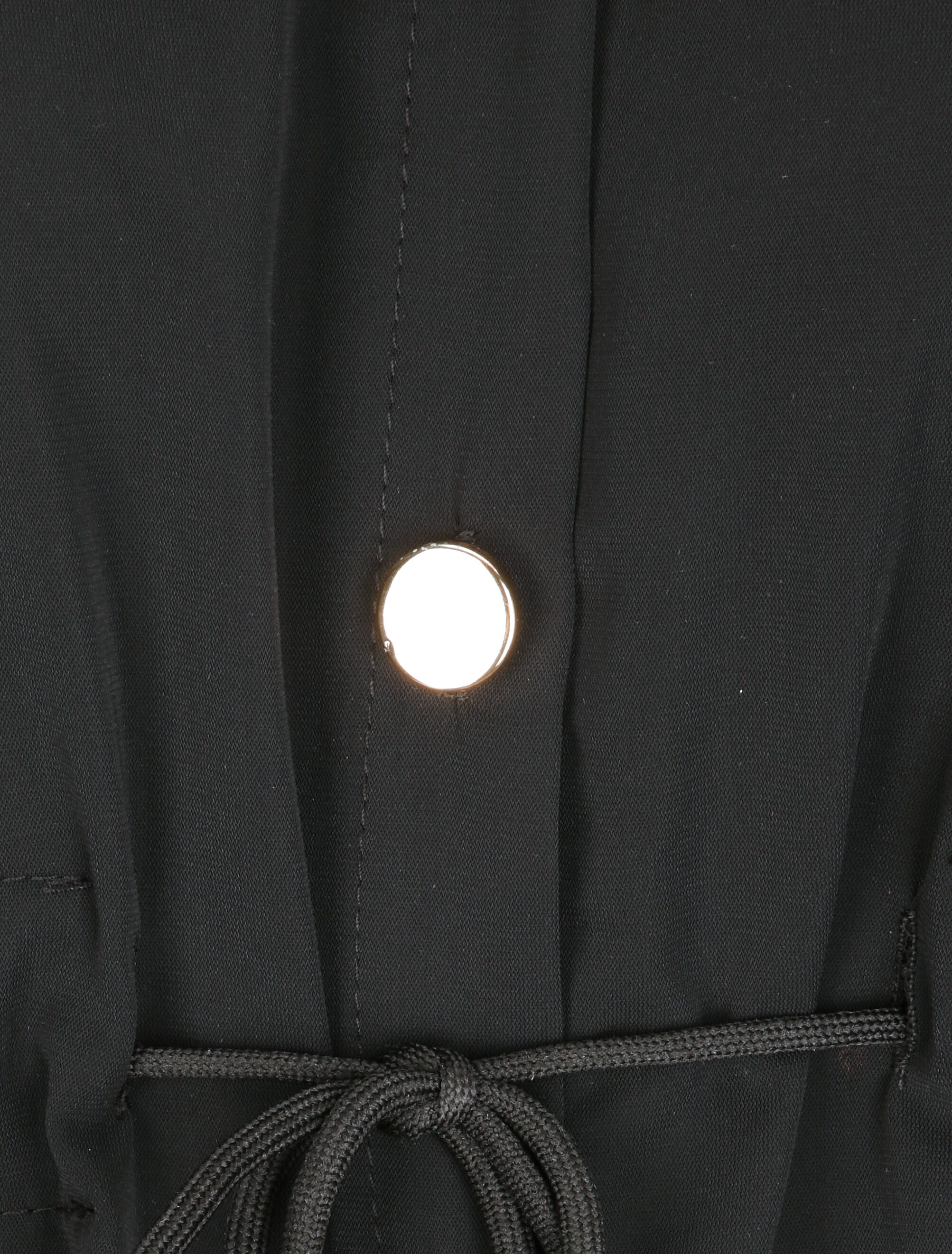Robe chemise à boutons stylisés - Noir - 3