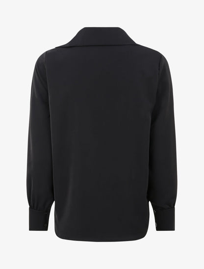 Blouse oversize asymétrique - Noir - 2