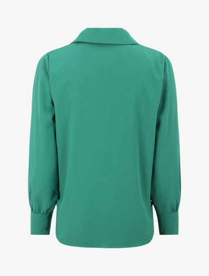 Blouse oversize asymétrique - Vert - 2